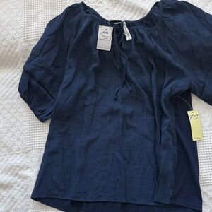 PerSeption Concept Navy Blouse